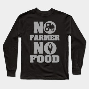 No Farmer No Food Long Sleeve T-Shirt